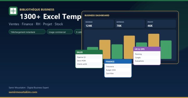Bibliothèque 1300+ modèles Excel Business et Finance