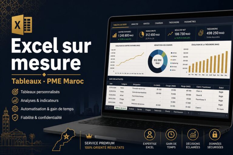 Fichiers Excel personnalisés pour PME